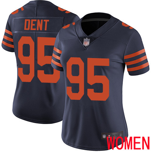 Chicago Bears Limited Navy Blue Women Richard Dent Jersey NFL Football #95 Rush Vapor Untouchable->women nfl jersey->Women Jersey